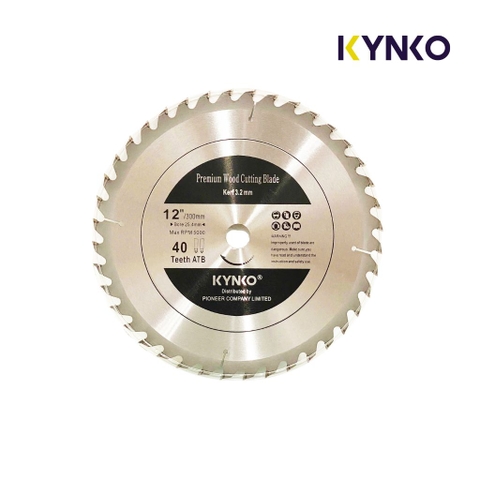 LƯỠI CƯA GỖ TCT 40 RĂNG Ø 300mm KYNKO WGZ300040PD25b24