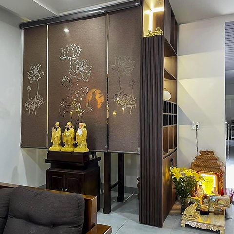 Có nên lắp rèm cho không gian thờ - Các loại rèm phù hợp để bạn chọn lựa