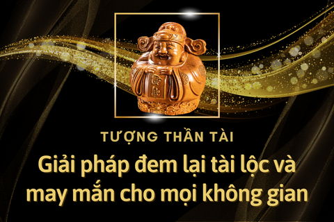 Tượng Thần Tài bằng gỗ - Giải pháp đem lại tài lộc và may mắn cho mọi không gian