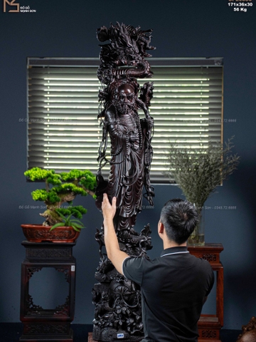 ĐẠT MA SƯ TỔ - GỖ VƯƠNG MỘC TỬ ĐÀN TÍM