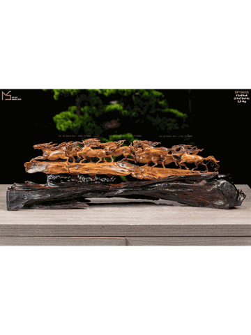 TƯỢNG BÁT MÃ TRUY PHONG - GỖ SƯA GIÀ QUẢNG BÌNH