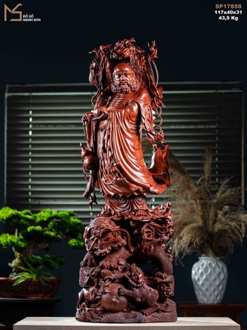 TƯỢNG ĐẠT MA PHỤC LÂN - GỖ CẨM