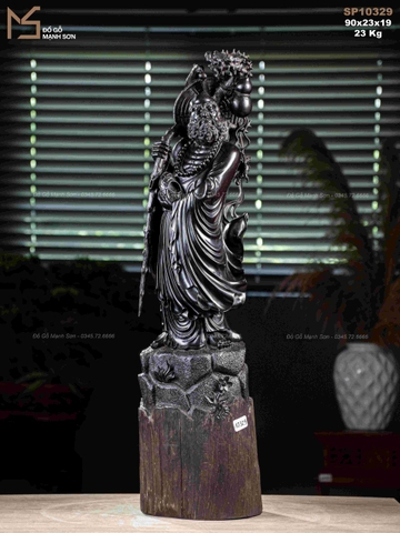 TƯỢNG ĐẠT MA - GỖ TỬ ĐÀN