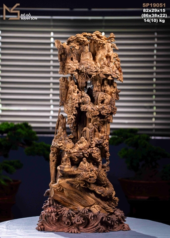 TƯỢNG GỖ THẬP BÁT LA HÁN - GỖ HOÀNG ĐÀN