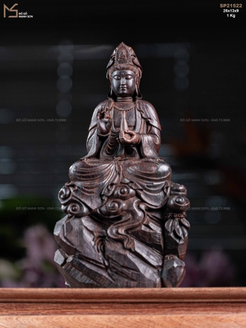 TƯỢNG PHẬT QUAN ÂM - GỖ TỬ ĐÀN