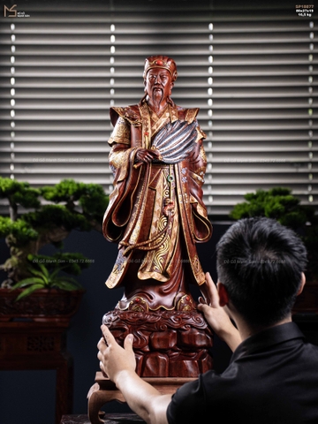 TƯỢNG KHỔNG MINH - GỖ TỬ ĐÀN