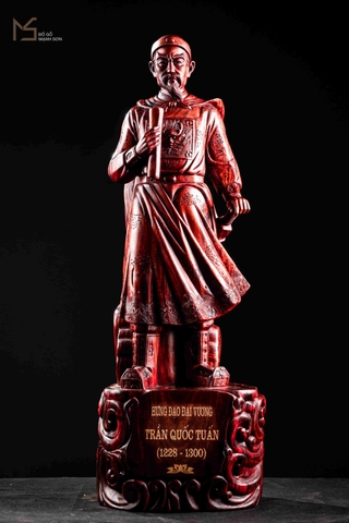 TƯỢNG TRẦN QUỐC TUẤN GỖ TỬ ĐÀN