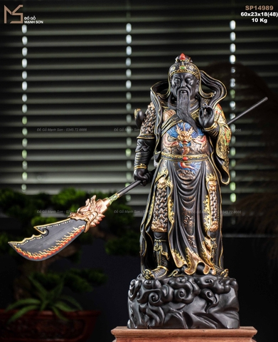 TƯỢNG QUAN CÔNG - GỖ TỬ ĐÀN TÍM