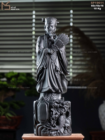 TƯỢNG KHỔNG MINH - GỖ MUN