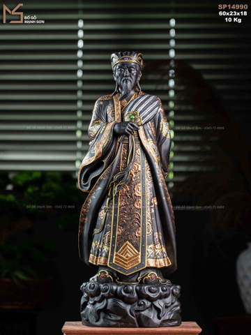 TƯỢNG KHỔNG MINH - GỖ TỬ ĐÀN