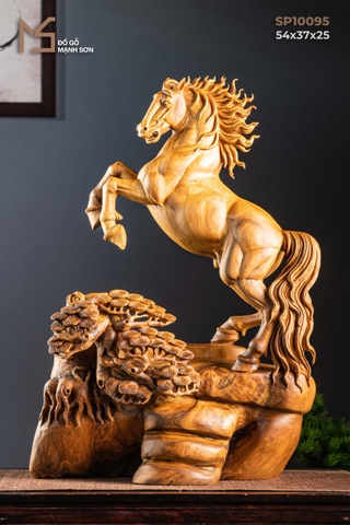 TƯỢNG NHẤT MÃ PHI THIÊN - GỖ BÁCH XANH MỘC CHÂU