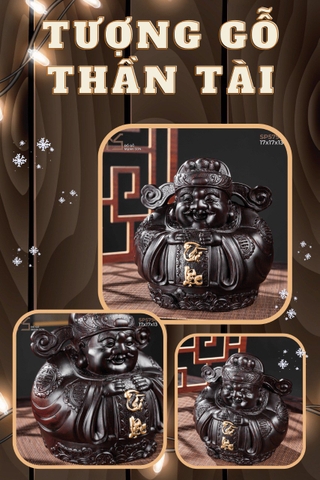 TƯỢNG THẦN TÀI CHIPI - GỖ TỬ ĐÀN