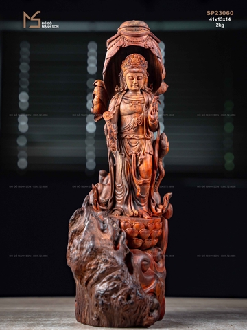 TƯỢNG PHẬT QUAN ÂM - GỖ TRẮC