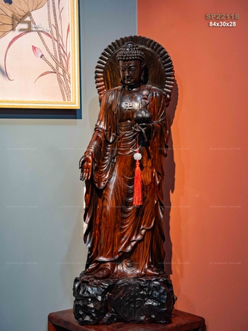 TƯỢNG PHẬT A DI ĐÀ - GỖ TRẮC