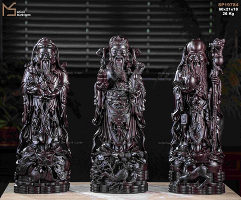 TƯỢNG TAM ĐA - GỖ TỬ ĐÀN