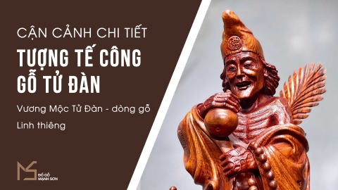 TƯỢNG TẾ CÔNG - GỖ TỬ ĐÀN