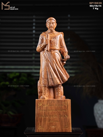 TƯỢNG TRẦN QUỐC TUẤN - GỖ HƯƠNG
