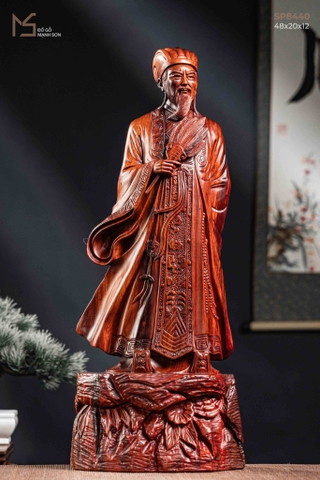 TƯỢNG KHỔNG MINH - GỖ VƯƠNG MỘC TỬ ĐÀN