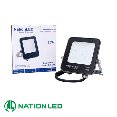 đèn pha led Plus 20W NationLED siêu sáng