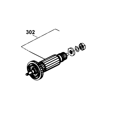 Rotor nguyên bộ dùng cho máy mài Dewalt STGS8100 - No.302 4141450003