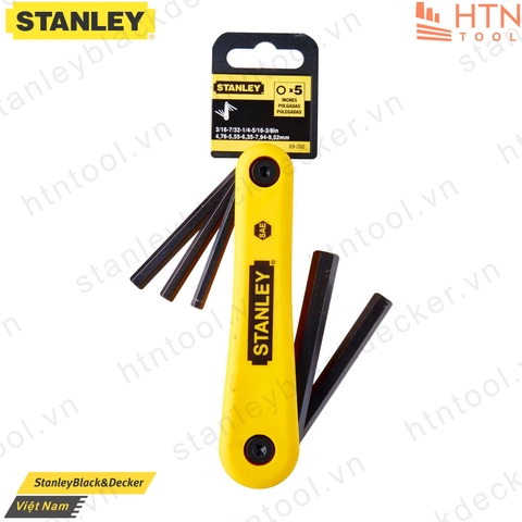 Lục giác gập INCH 5 chi tiết Stanley 69-260