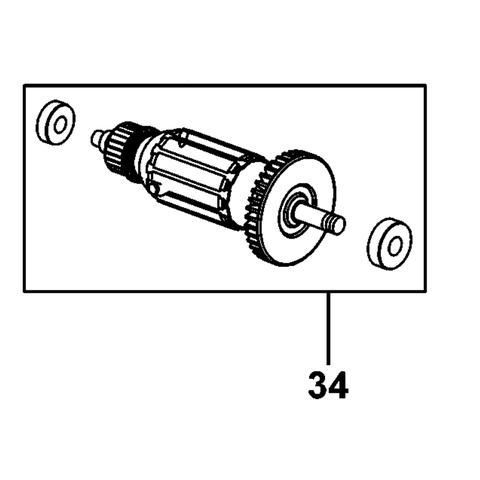 Rotor 220/240V dùng cho máy bào Dewalt D26676-B1 - No.34 N039177