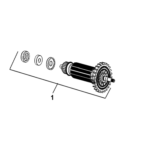 Bộ Rotor dùng cho máy mài góc Dewalt DW8100S/T, DW8110S/T - No.1 N191434