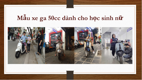 XE GA 50CC DÀNH CHO HỌC SINH NỮ