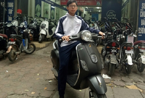 LỘT TRẦN MẪU XE ĐIỆN VESPA VECRA LX 150 ĐANG GÂY SỐT TRONG GIỚI TRẺ