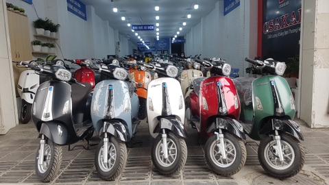 Xe ga 50cc Vespa Nioshima đèn vuông có gì đặc biệt?