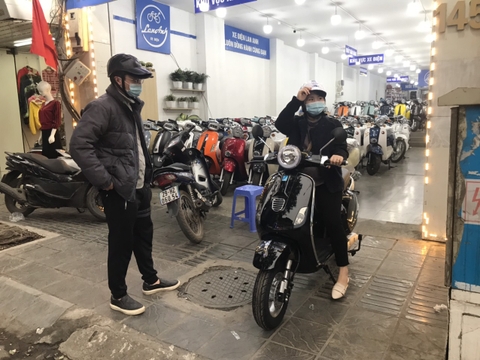 Đại lý xe máy điện ở Hà Nội bán nhiều mẫu Vespa nhất