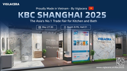 VIGLACERA THAM DỰ TRIỂN LÃM KBC THƯỢNG HẢI 2025 – GIỚI THIỆU GIẢI PHÁP PHÒNG TẮM ĐỒNG BỘ “MADE IN VIETNAM”