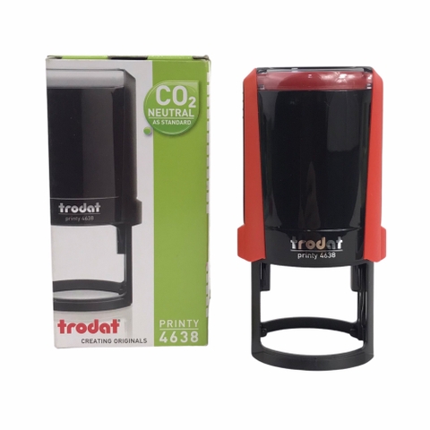 Dấu Trodat 4638 Φ38mm không nắp đỏ