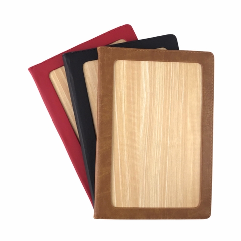 Bìa menu gỗ VĐ 2030/10 10 lá 20x30cm không in