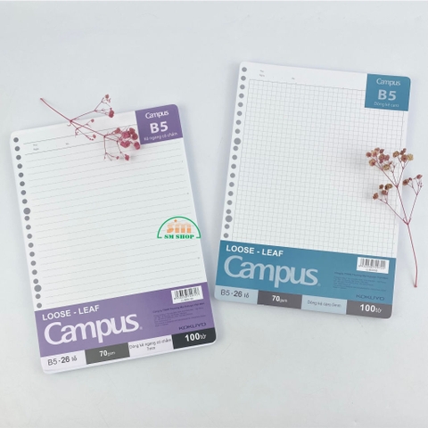 Ruột sổ còng Campus LL-B5G100 14.8x21cm 100 tờ 70gsm B5 (50)