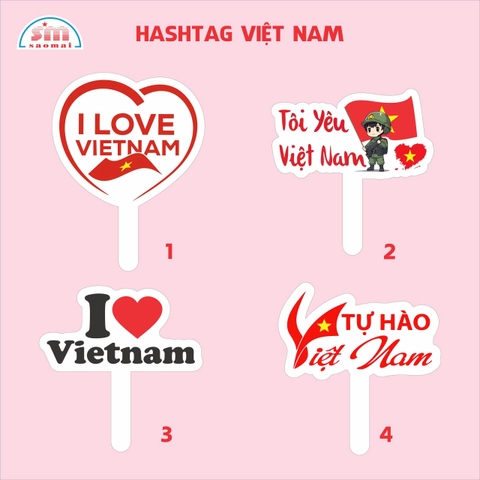 Hashtag cầm tay Việt Nam, Hashtag 30/4, Hashtag 2/9