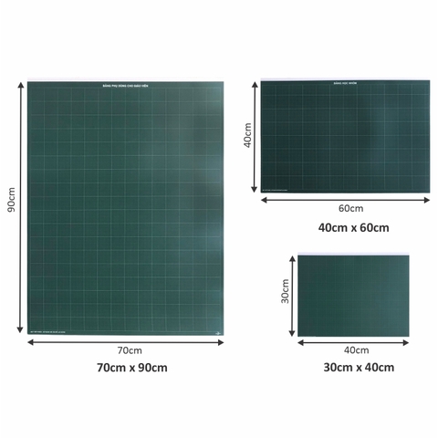 Bảng nhóm 30x40cm / 40x60cm / 70x90cm có nẹp