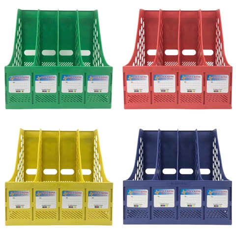 Kệ hồ sơ 4 ngăn nhựa King-star Dataking-4N