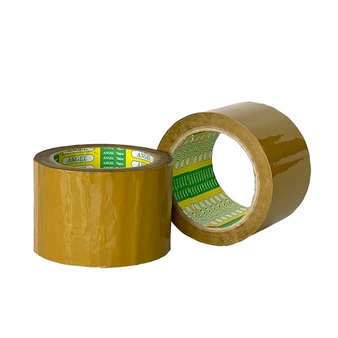 Băng keo OPP Angel 6cmx80yard đục, Băng dính, Băng keo đóng hàng, Băng keo vàng