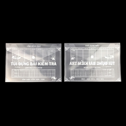 Bìa nút nhựa A5 có chữ (10/1500)