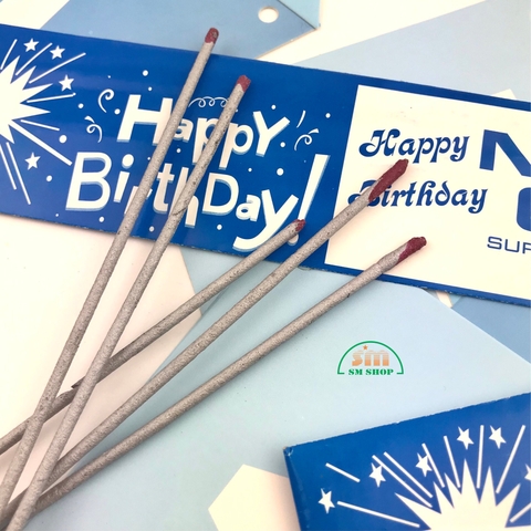 Nến pháo hoa xanh 24122 dài (5/10/100)