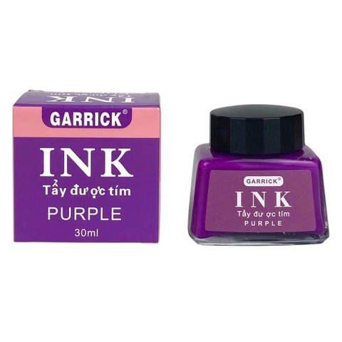 Mực bút máy xóa được Garrick 30ml tím (20)