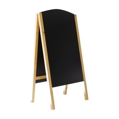 Bảng menu chân đứng 2 mặt TH Slide khung gỗ