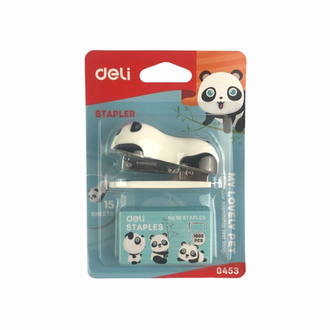 Bấm kim số 10 Deli 0453 15 tờ hình gấu trúc (12)