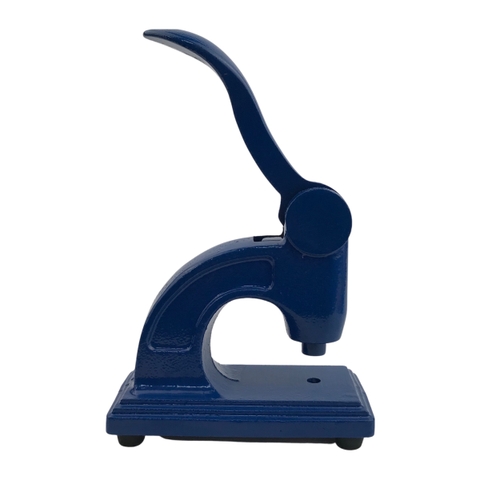 Dấu cóc dập nổi cầm tay xanh dương có mặt đồng không nội dung