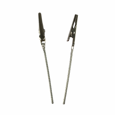 Kẹp cá sấu kim loại K016 cao cấp ghi chú có cáp [50]