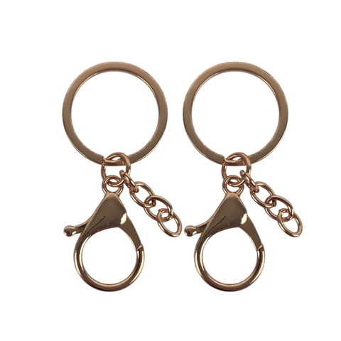 Móc khóa CC MK004-D đôi có dây Φ30mm vàng [4,50] (500)