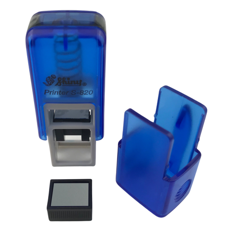 Dấu - Thẻ mực Shiny S820 12x6mm trắng