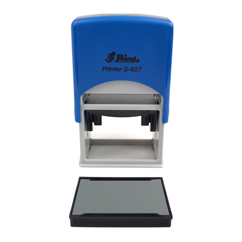 Dấu - Thẻ mực Shiny S827 50x30mm trắng