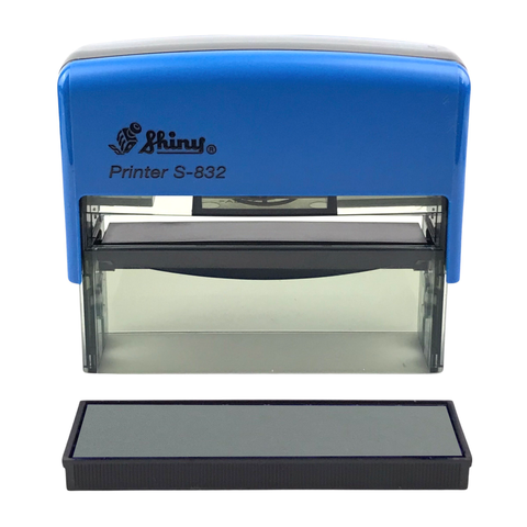 Dấu - Thẻ mực Shiny S832 75x15mm trắng